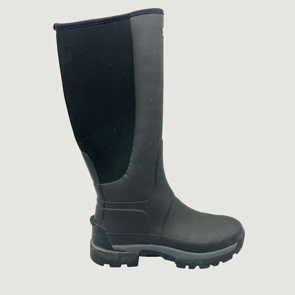 Hunter Balmoral Field Hybrid Tall Boots Mens 11 Black Equestrian Gorpcore Rain